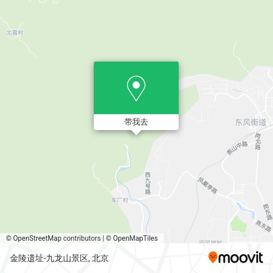 金陵遗址-九龙山景区地图