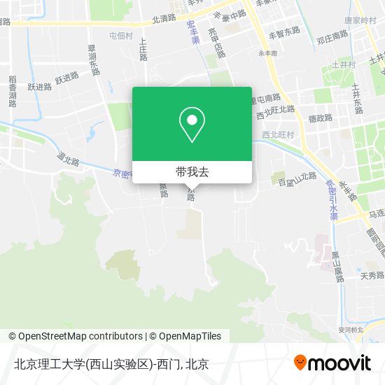 北京理工大学(西山实验区)-西门地图