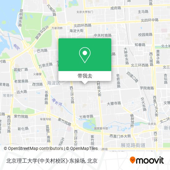 北京理工大学(中关村校区)-东操场地图