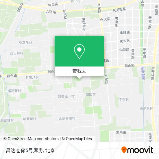 昌达仓储5号库房地图