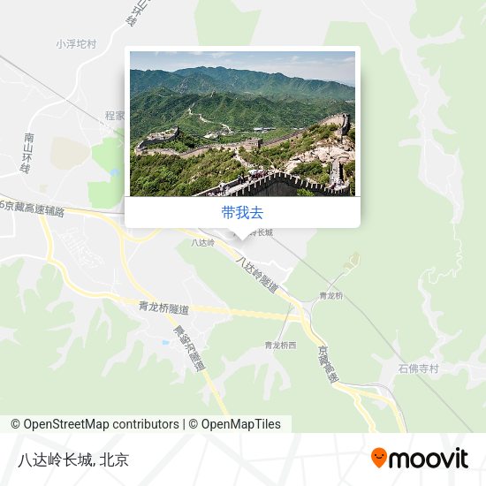 八达岭长城地图