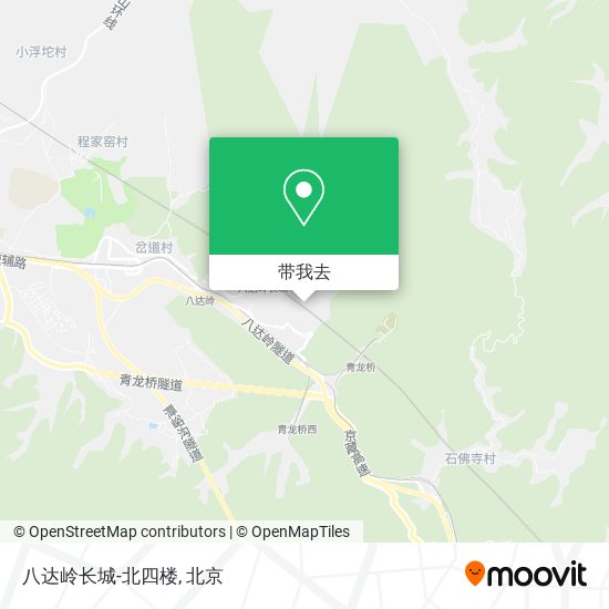 八达岭长城-北四楼地图