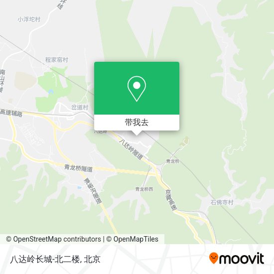 八达岭长城-北二楼地图
