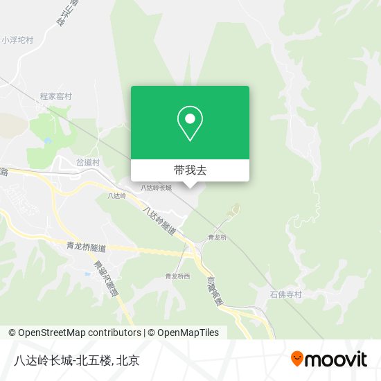 八达岭长城-北五楼地图