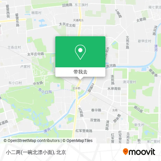 小二两(一碗北漂小面)地图