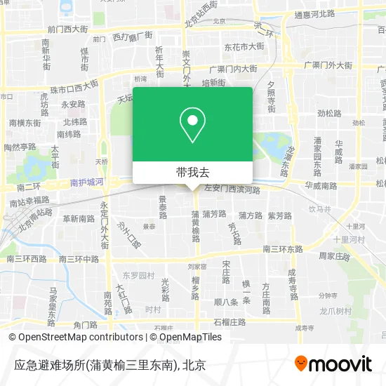应急避难场所(蒲黄榆三里东南)地图