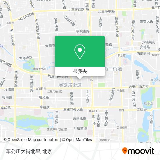 车公庄大街北里地图