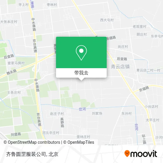 齐鲁圆罡服装公司地图