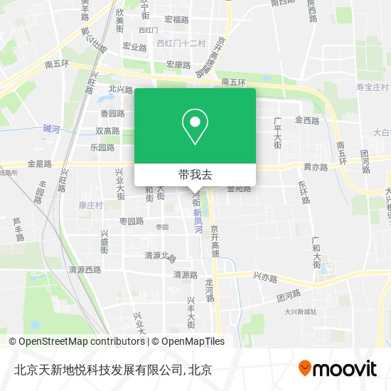 北京天新地悦科技发展有限公司地图