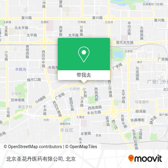 北京圣花丹医药有限公司地图