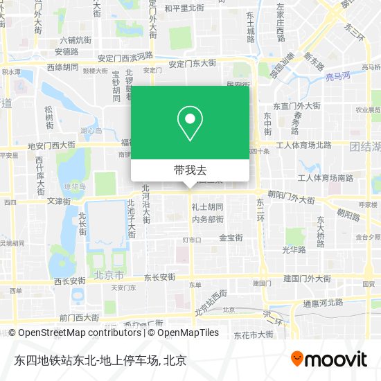 东四地铁站东北-地上停车场地图