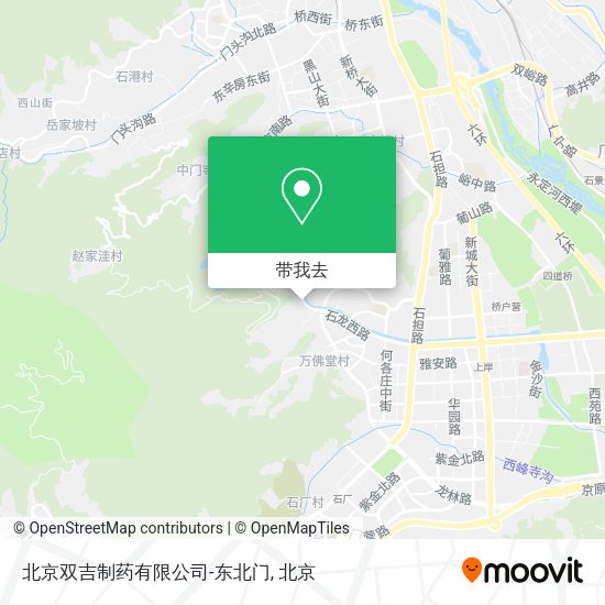 北京双吉制药有限公司-东北门地图