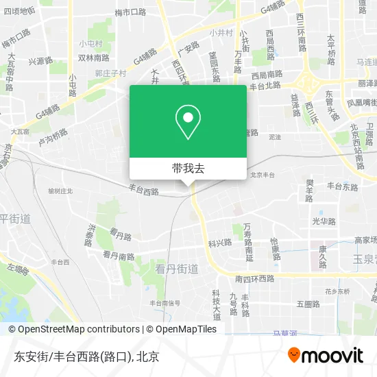 东安街/丰台西路(路口)地图