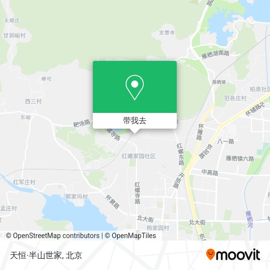 天恒·半山世家地图