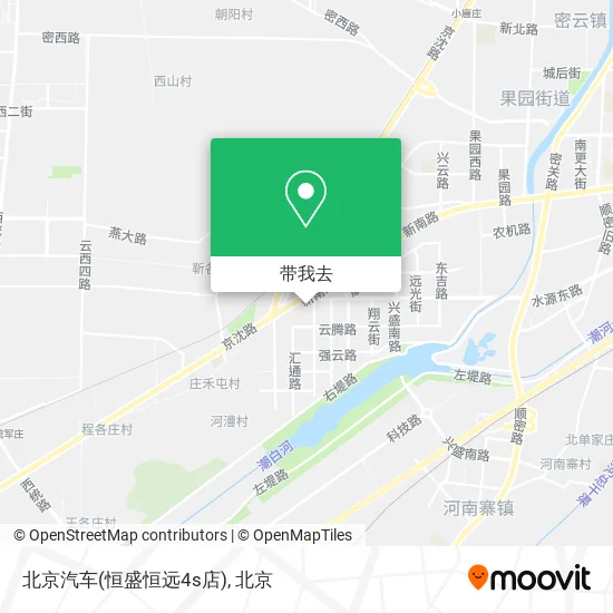 北京汽车(恒盛恒远4s店)地图