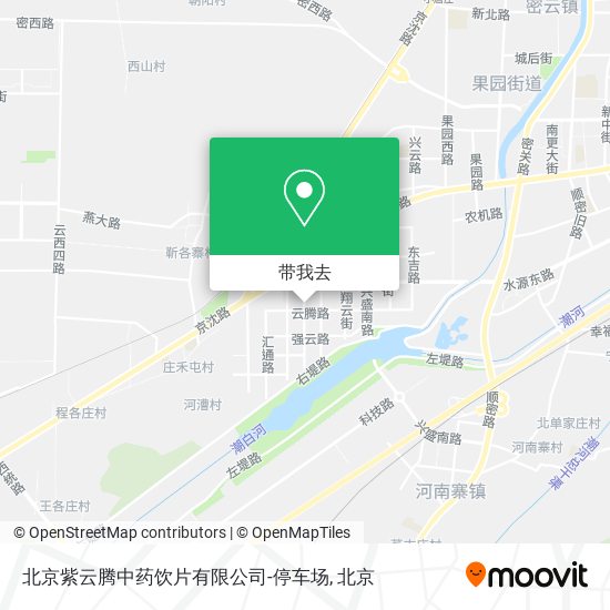北京紫云腾中药饮片有限公司-停车场地图
