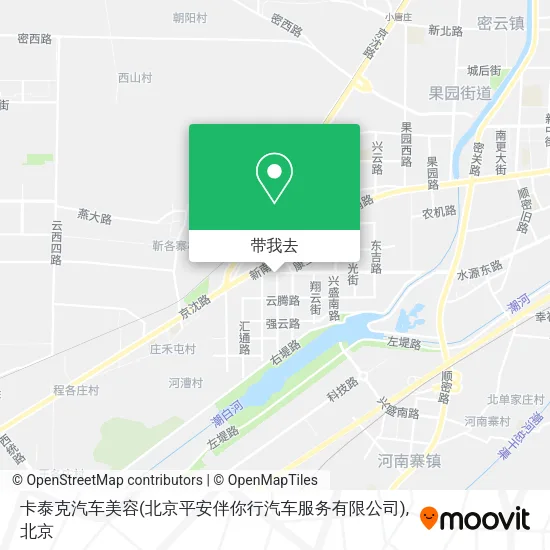 卡泰克汽车美容(北京平安伴你行汽车服务有限公司)地图