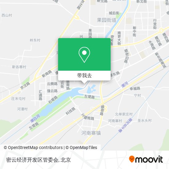 密云经济开发区管委会地图