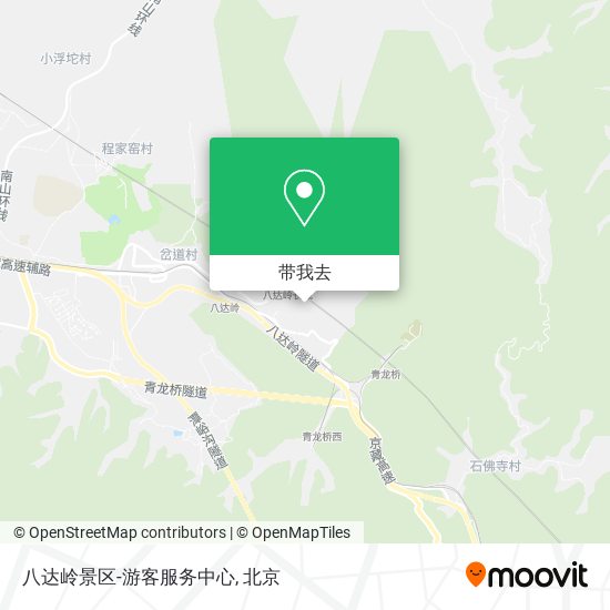 八达岭景区-游客服务中心地图