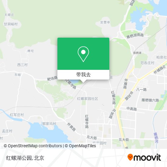红螺湖公园地图