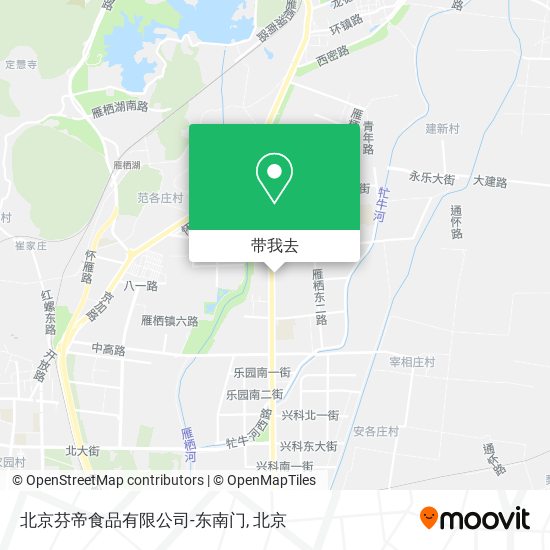 北京芬帝食品有限公司-东南门地图