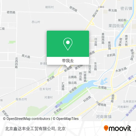 北京鑫达丰业工贸有限公司地图