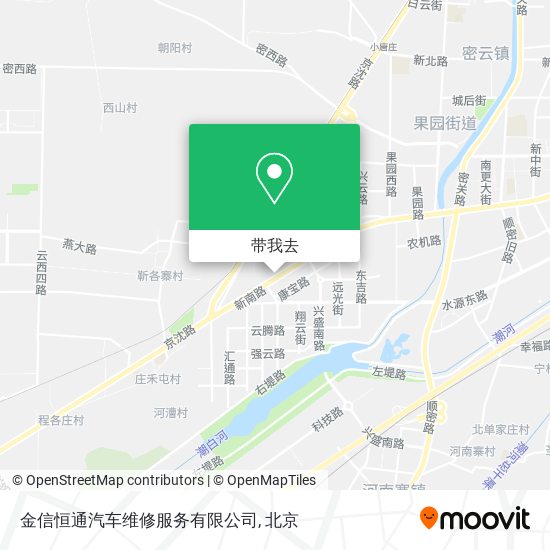 金信恒通汽车维修服务有限公司地图