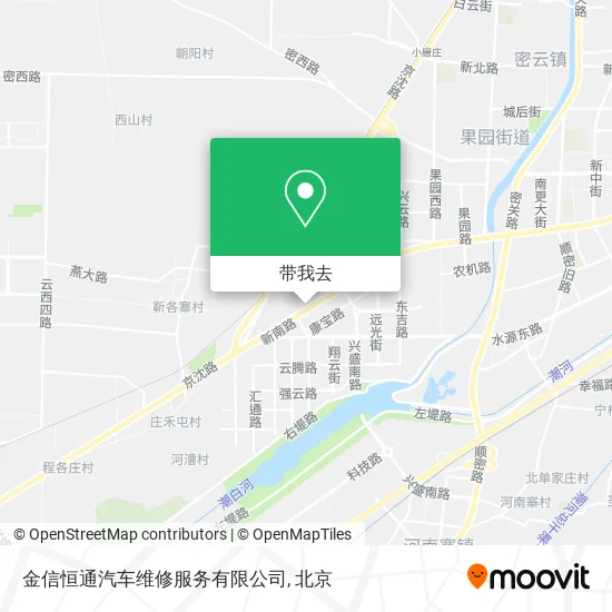 金信恒通汽车维修服务有限公司地图