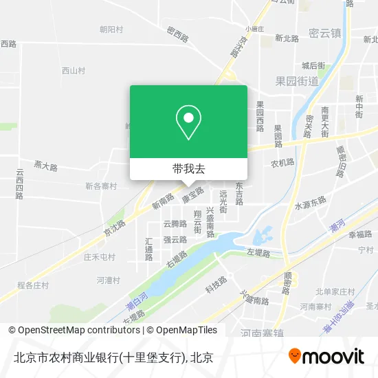 北京市农村商业银行(十里堡支行)地图