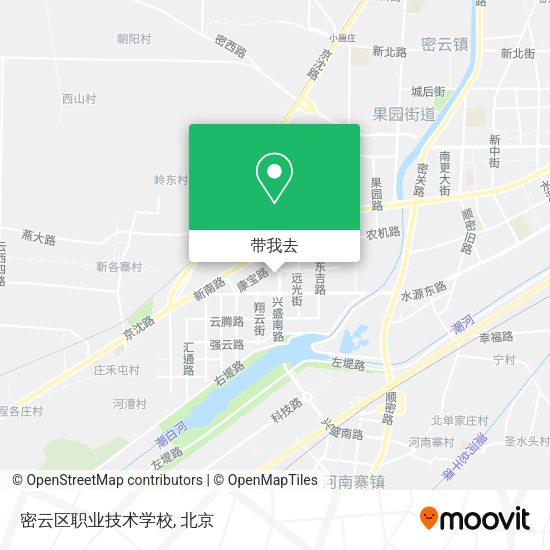 密云区职业技术学校地图