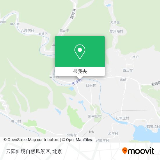 云阳仙境自然风景区地图