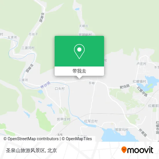 圣泉山旅游风景区地图