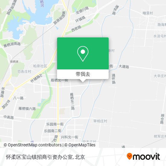 怀柔区宝山镇招商引资办公室地图