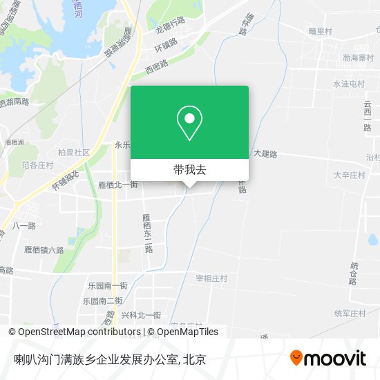 喇叭沟门满族乡企业发展办公室地图