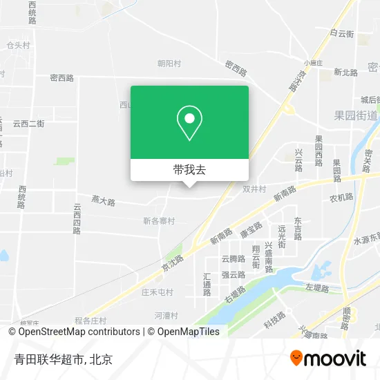 青田联华超市地图