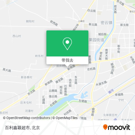 百利鑫颖超市地图