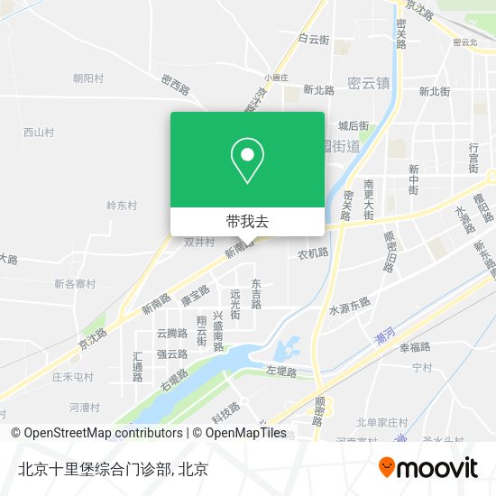 北京十里堡综合门诊部地图