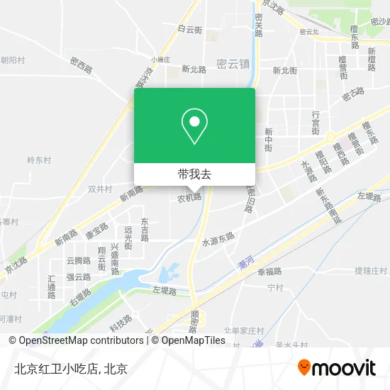 北京红卫小吃店地图