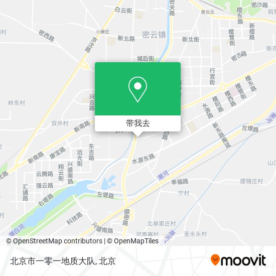 北京市一零一地质大队地图