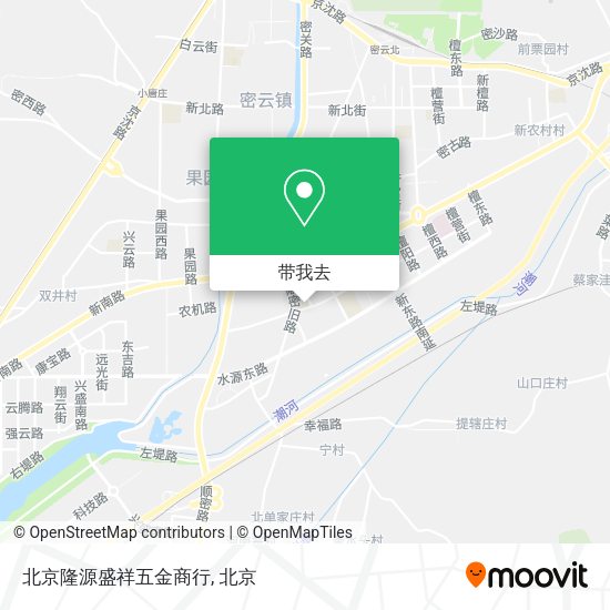 北京隆源盛祥五金商行地图