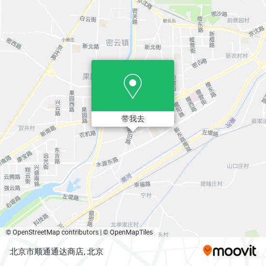北京市顺通通达商店地图