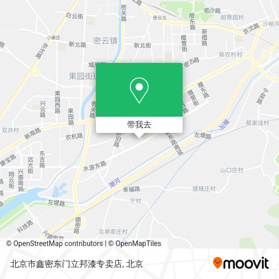 北京市鑫密东门立邦漆专卖店地图