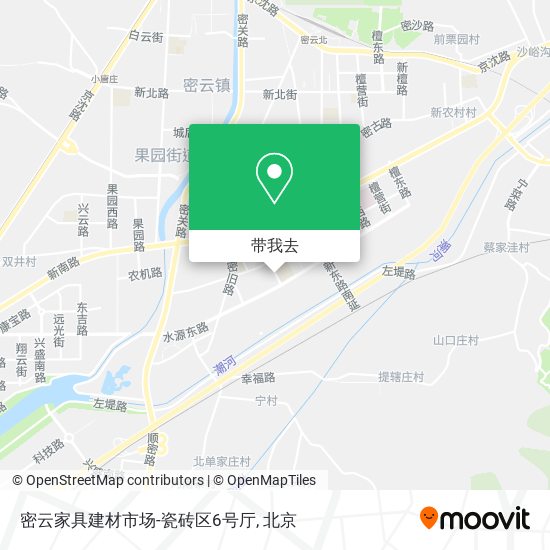 密云家具建材市场-瓷砖区6号厅地图