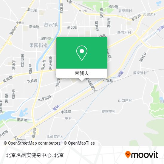 北京名副实健身中心地图
