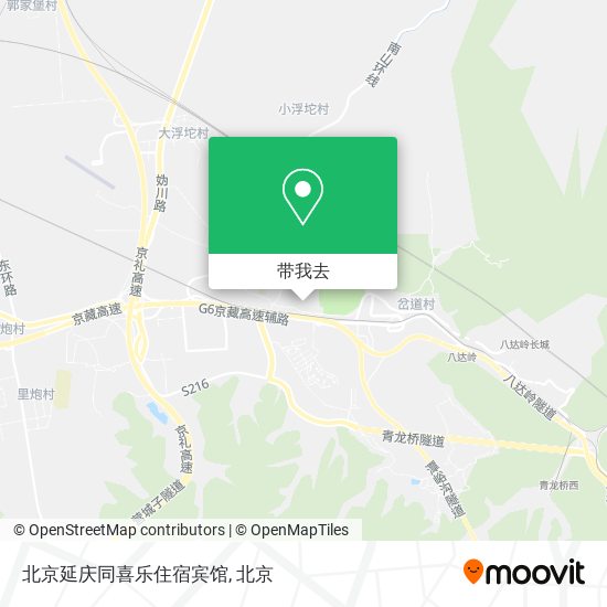 北京延庆同喜乐住宿宾馆地图