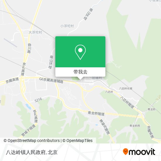 八达岭镇人民政府地图