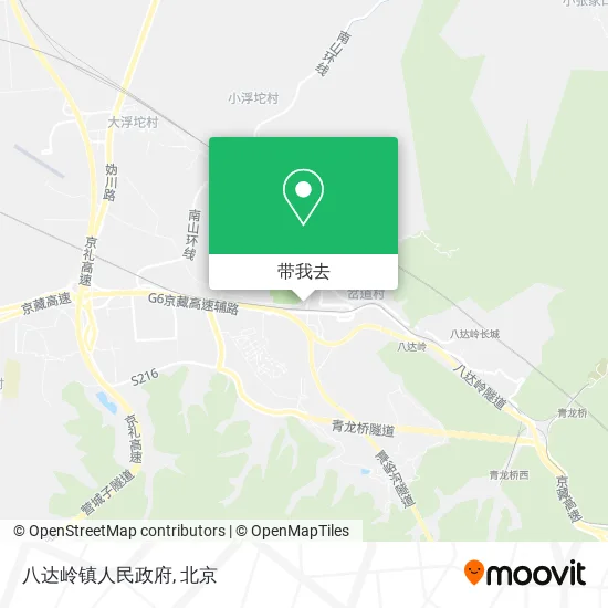 八达岭镇人民政府地图