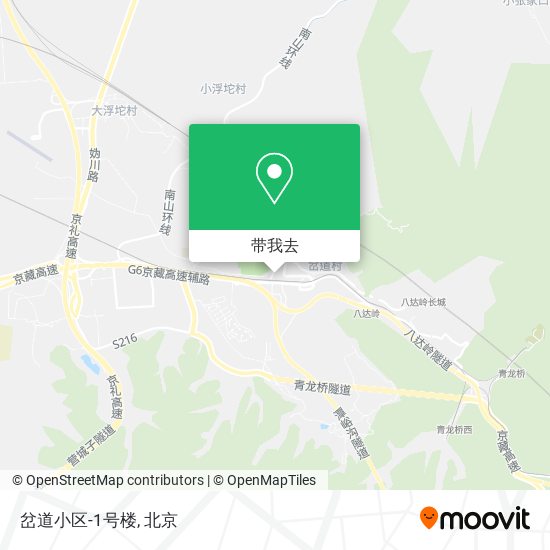 岔道小区-1号楼地图