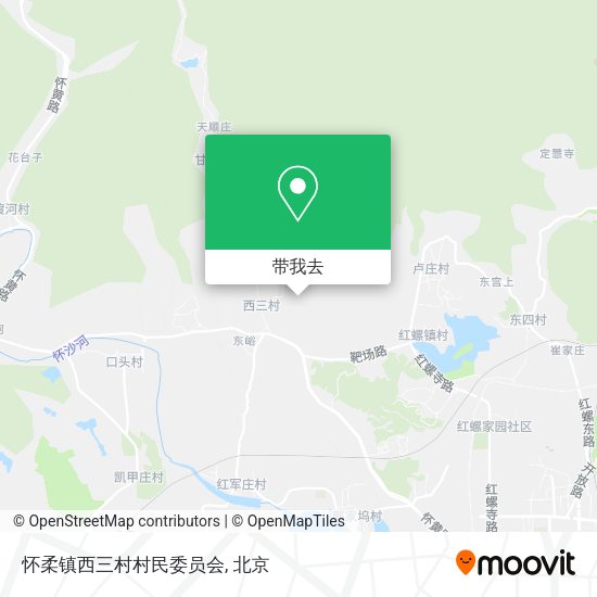 怀柔镇西三村村民委员会地图