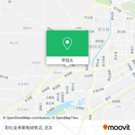 彩红金来家电销售店地图